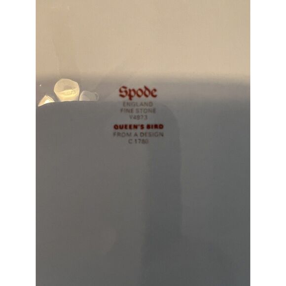 Queen's Bird Spode Salad Plates Various Years and Backstamps 8" 12 Available - Picture 10 of 12